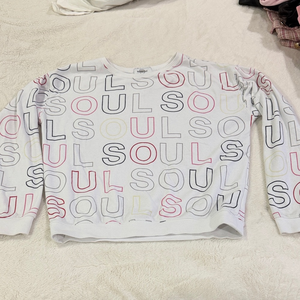 SoulCycle White Sweatshirt with Logo